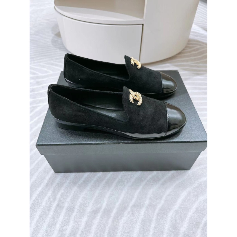 Ch*el leather shoes